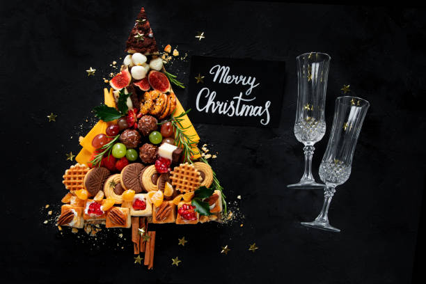 istock Creative sweet Christmas tree. Christmas concept. New Year Holidays background. 2176332633