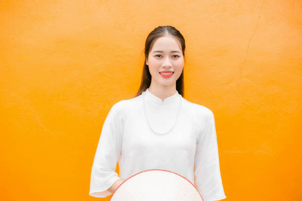 istock Vietnamese woman and landmark 2176333558