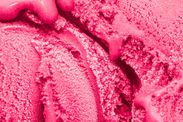 istock Pink ice cream macro photo background image. 2176338641