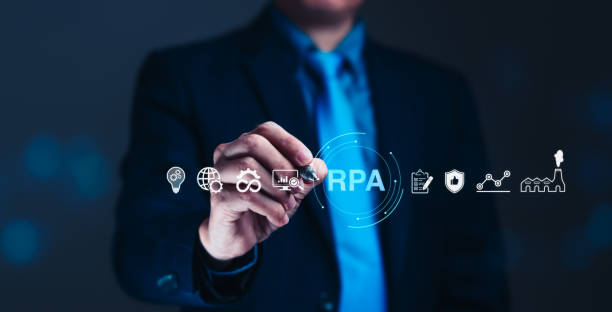 istock Pinpointing Efficiency: RPA Icons in Focus 2176341211