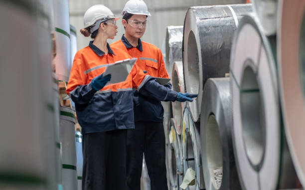 istock nventory Audit at Metal Sheet Factory 2176342732