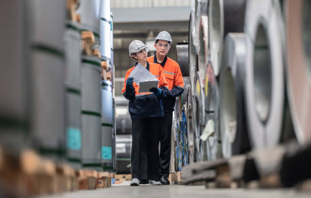 istock nventory Audit at Metal Sheet Factory 2176343004