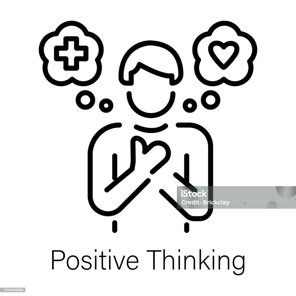 Enhancing Positive Thinking Positive Thinking Stock Illustration - Download Image Now ...
