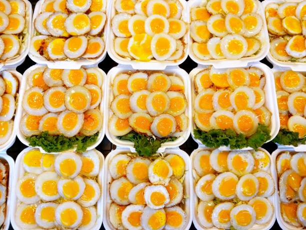 Fried Quail eggs - Thai street food.