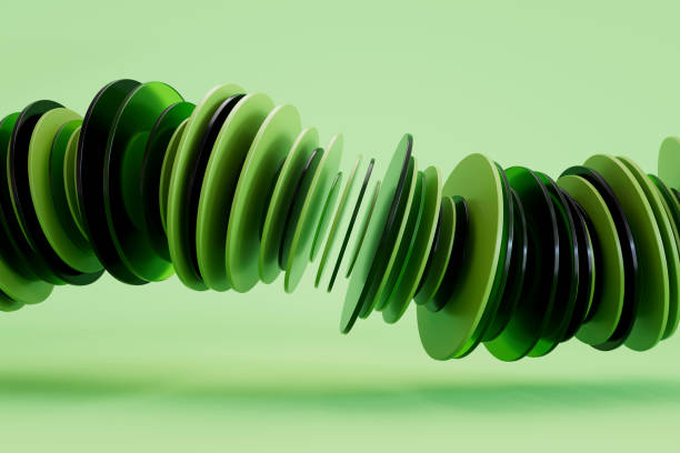 istock Sustainability concept with connecting green color circle shapes, 2176355800