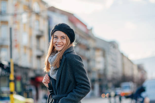istock Young woman in the city 2176357947