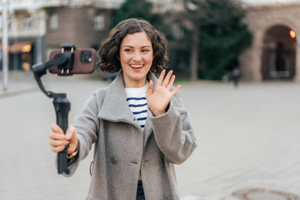 istock Female Influencer making video content for her vlog 2176357965