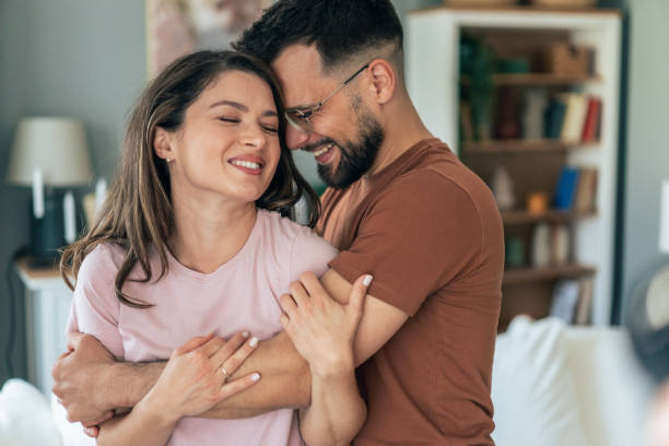 istock Happy couple at home 2176359693