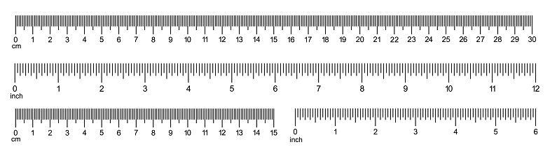 30 Inch Chart Ruler Measuring Charts With 30 Centimeters 12 Inches Horizontal Scale With 6 ...