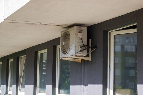 istock Air conditioners on wall of tall building 2176372971