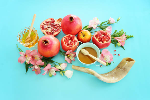 istock Rosh hashanah (jewish New Year holiday) concept. Traditional symbols 2176373570