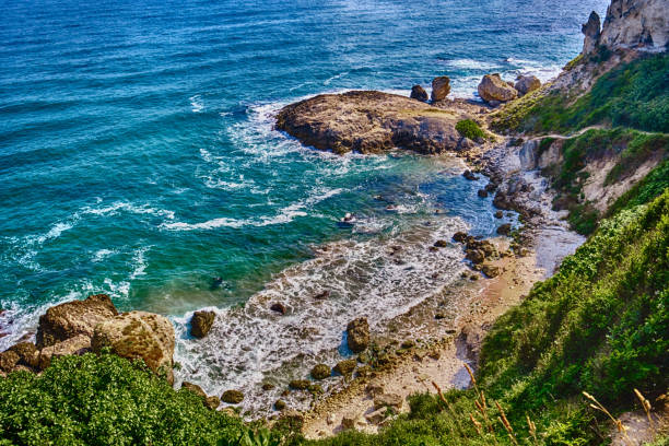 Sile, Turkey, View of the rock and the shore of the Black Sea
