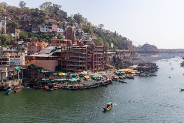 istock ancient hindu pilgrimage temple at holy river bank at morning from different perspective 2176390907