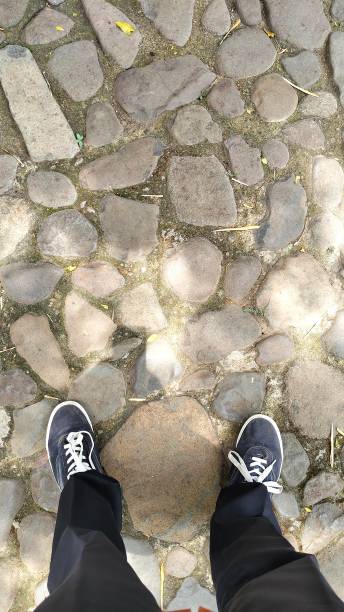 istock standing on a terrace with river stone ornaments 2176398036
