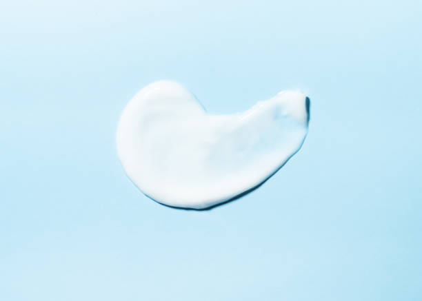 istock Cosmetic smears on blue background. 2176398375