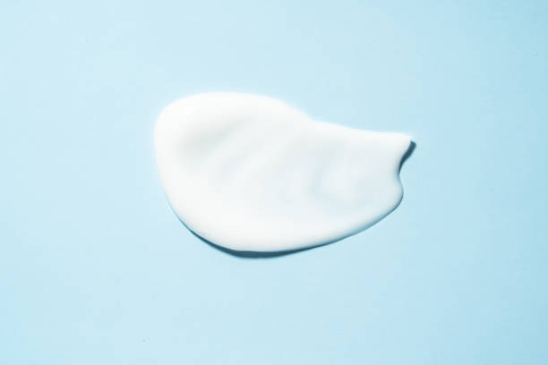 istock Cosmetic smears on blue background. 2176398491