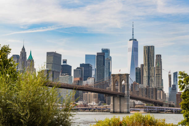 istock NYC Skyline View with the Brooklyn Bridge 2176404911