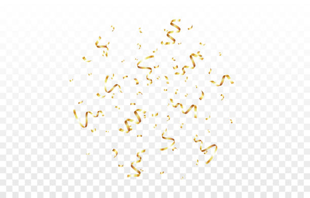 istock Vector gold confetti. Explosion of a firecracker with confetti. Confetti, serpentine, tinsel. Birthday, Christmas. 2176412897