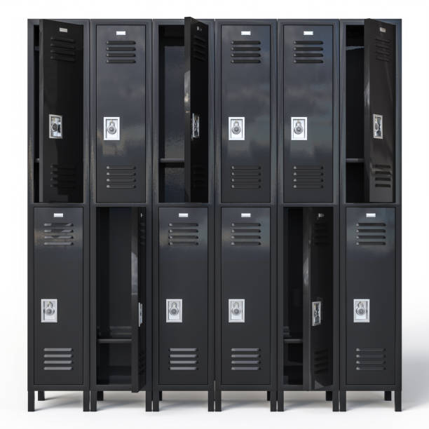 istock Row of temporary lockers 2176415457