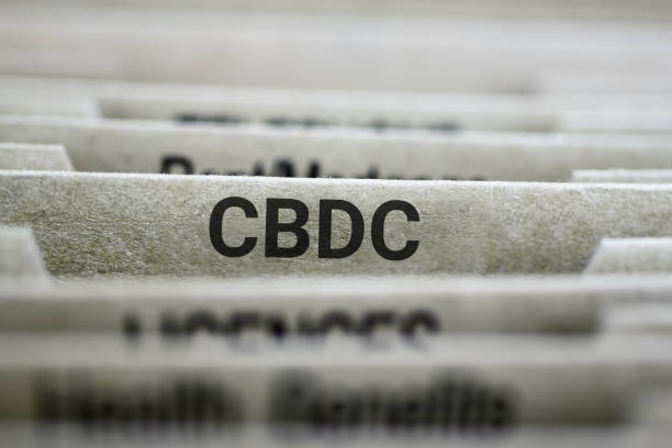 istock Organized files with CBDC label in focus for clarity. 2176415529