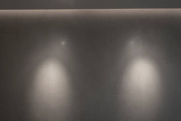 The effect of indoor wall spotlights
