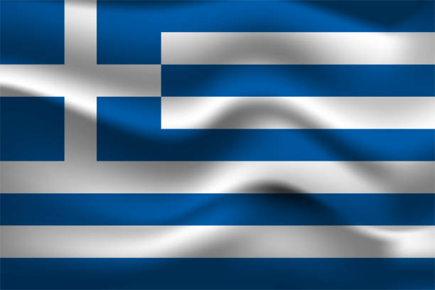 istock Flag of Greece. Greek national symbol in official colors. Template icon. Abstract vector background 2176426018