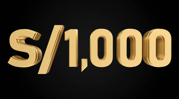 istock one thousand 3D suns, golden number, shiny golden text 2176428678