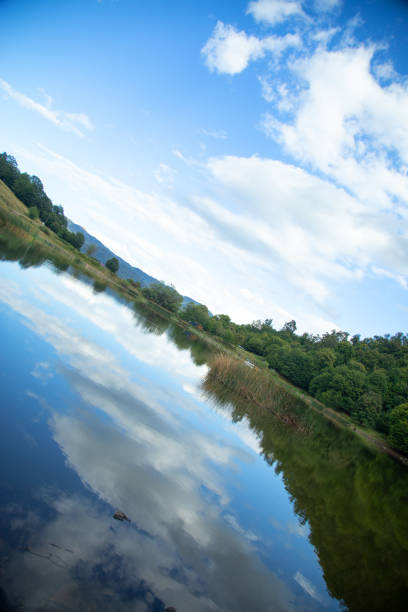 View of beautiful lake. Summer. Environment