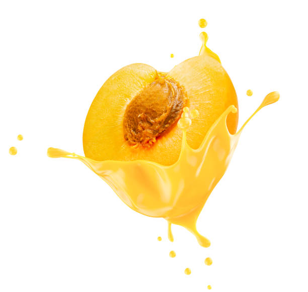 istock apricot in juice splash isolated on a white background 2176435537