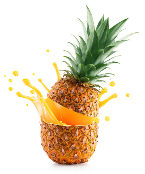 istock pineapple in juice splash isolated on a white background 2176435567