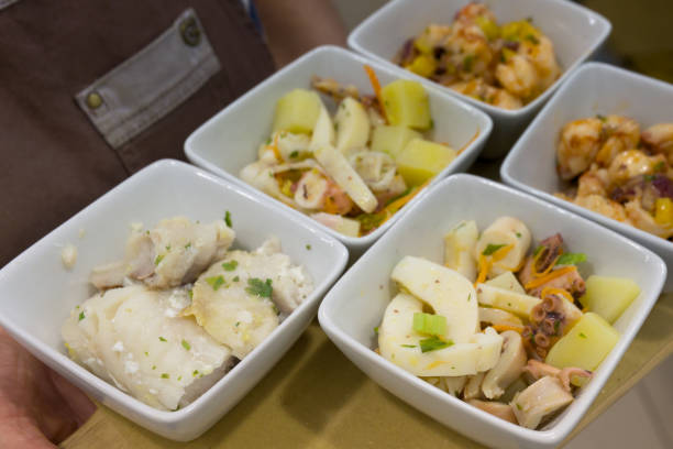 istock Mixed Seafood salad bowls for Italian aperitivo 2176440982