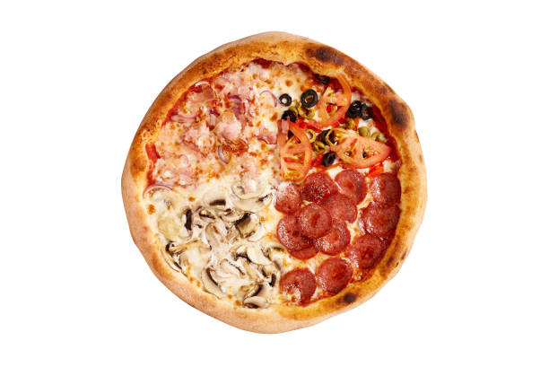 istock Delicious pizza, isolated on white background 2176443358