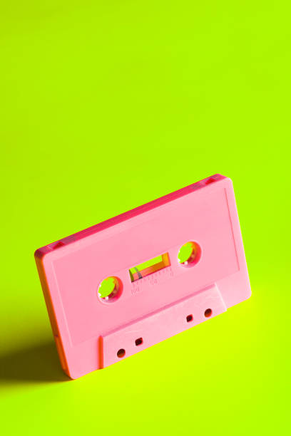 istock Retro 1980’s Neon Pink Cassette Tape 2176460640