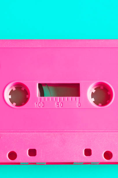 istock Retro 1980’s Neon Pink Cassette Tape 2176460774