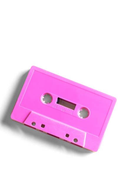 istock Retro 1980’s Neon Pink Cassette Tape 2176463440