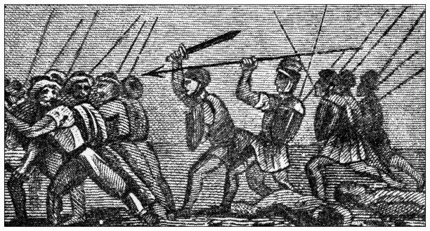 Antique image: Battle of Thermopylae