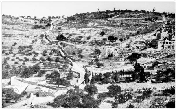 istock Antique image: Emperor Wilhelm II visiting holy land, Mount of Olives 2176466013