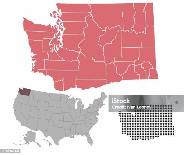 Washington State Map Infographic Washington State Map Stock Illustration - Download Image Now - Abstract ...
