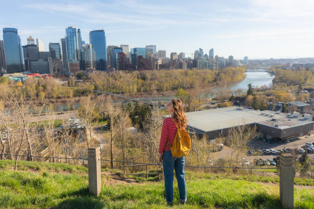 istock Woman exploring Calgary city in springtime 2176484023