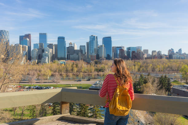 istock Woman exploring Calgary city in springtime 2176484025