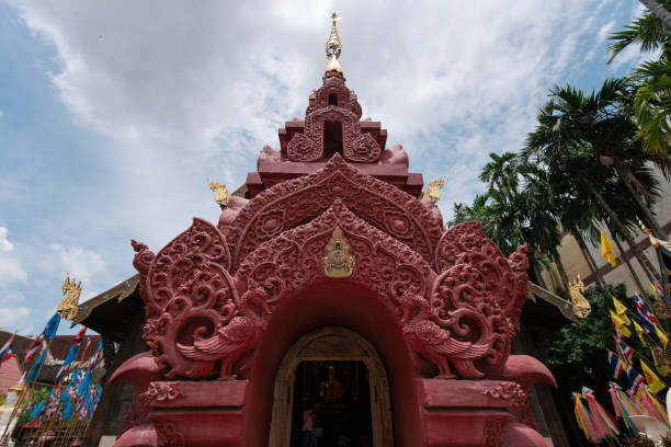 Old town ancient Wat PhanTao temple in Chiang Mai, Thailand.