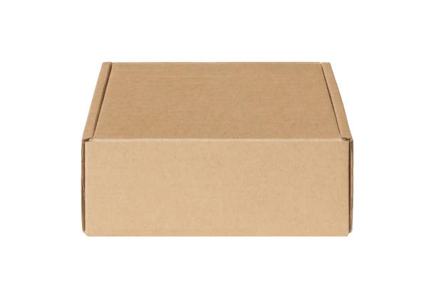 istock Plain brown cardboard box with flaps ideal for packaging, shipping, or storage on a transparent background for design concepts 2176493685