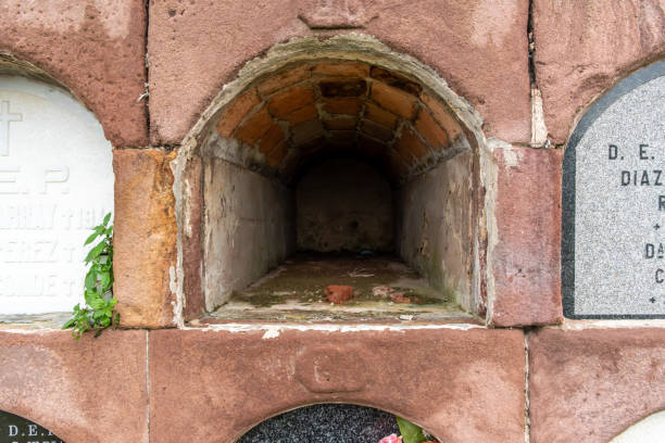 istock An empty sliding grave at the old historic stone cemetery in Comillas, Cantabria 2176503567