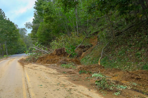 istock Landslide on US21 in Grayson County from Hurricane Helene 2176504382