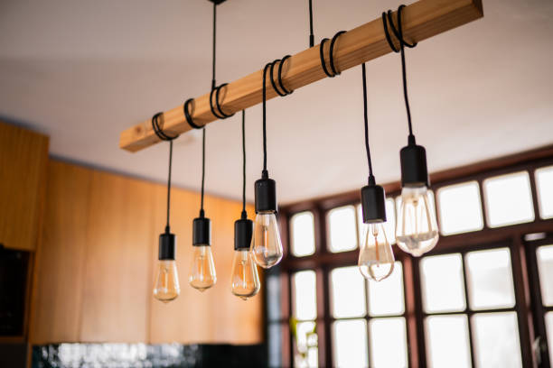 istock Lamps on domestic room at home 2176514144