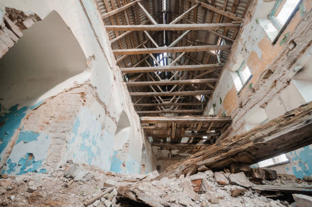 istock Abandoned Sanctuary: A Glimpse into Decay and Nature's Reclaim 2176520547
