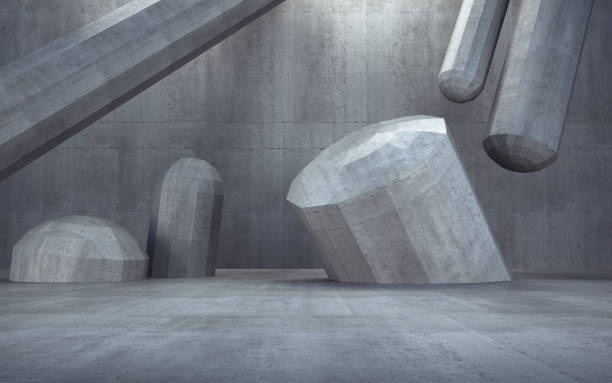 istock New Generation Abstract Empty Building Structure Made of Gray Concrete 2176527912