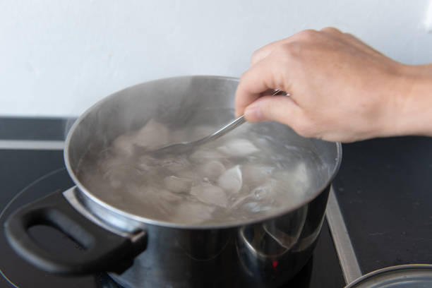 istock There is a pot of boiling dumplings on the stove 2176530464