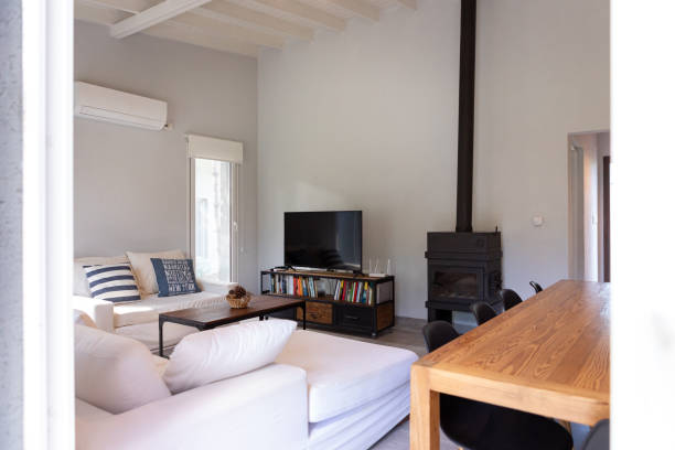 istock Modern bright and spacious hostel living room 2176537274