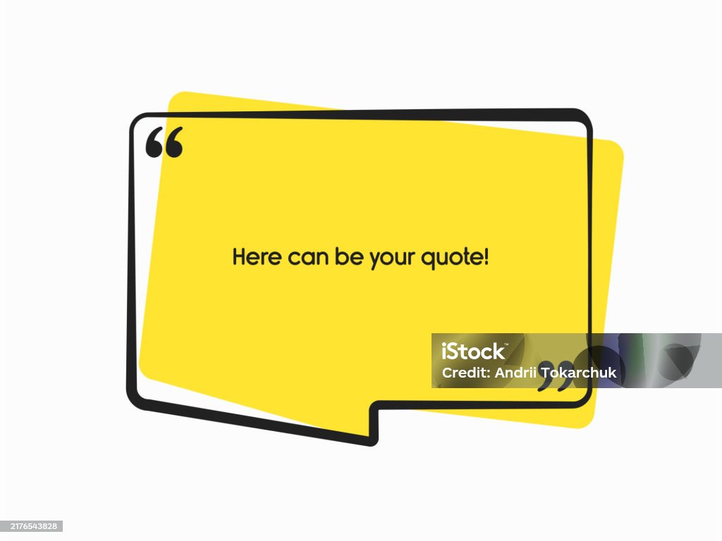 Quote frame blank. Text quote boxes, message - Royalty-free Tekstballon vectorkunst Quote frame blank. Text quote boxes, message - Royalty-free Tekstballon vectorkunst